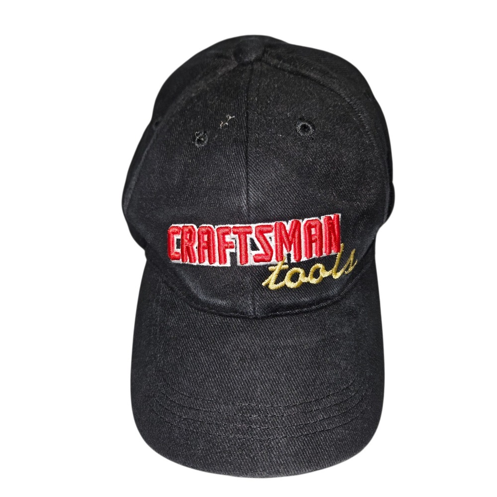 Craftsman VTG Style Tools Baseball Cap Hat Black Embroidered OSFM